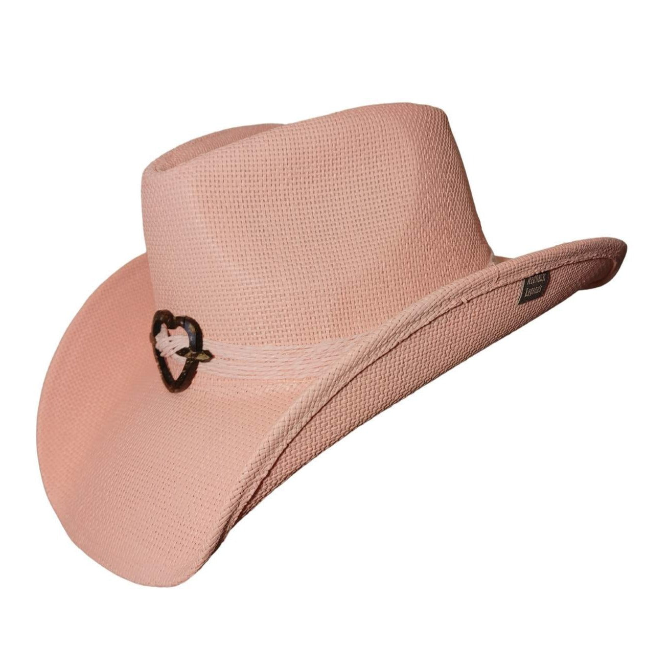 Pink Heart Womens Cowboy Hat