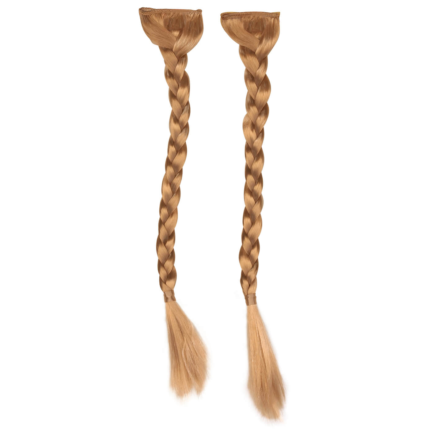 Braids attachable hat hair by Redneck Legends — rose gold, velcro-on for XL mullet-ready cowboy hats