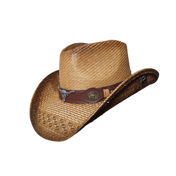 2338 Straw Cowboy Hat (bull straw-cowboy-hats-with-bull-  main image 4