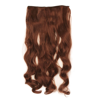 Curly attachable hat hair by Redneck Legends — brown, velcro-on for XL mullet-ready cowboy hats