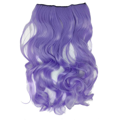 Curly attachable hat hair by Redneck Legends — purple, velcro-on for XL mullet-ready cowboy hats