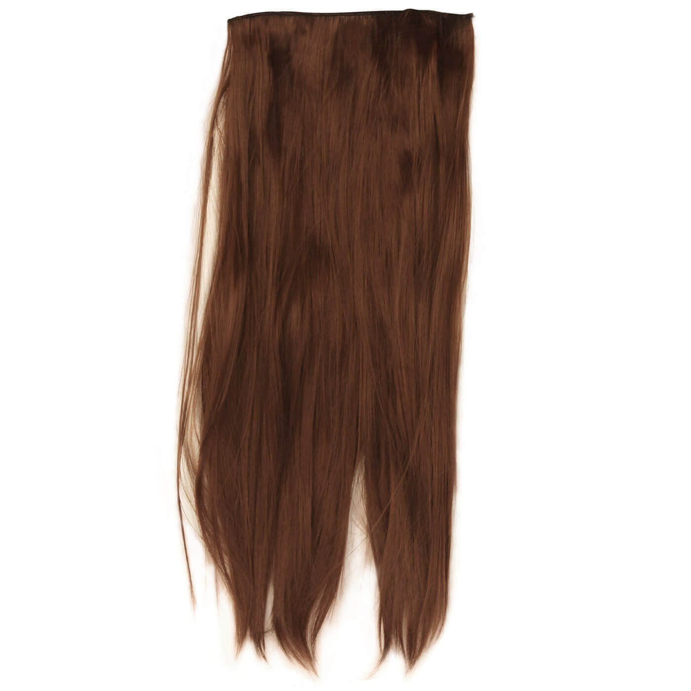 Long attachable hat hair by Redneck Legends — brown, velcro-on for XL mullet-ready cowboy hats