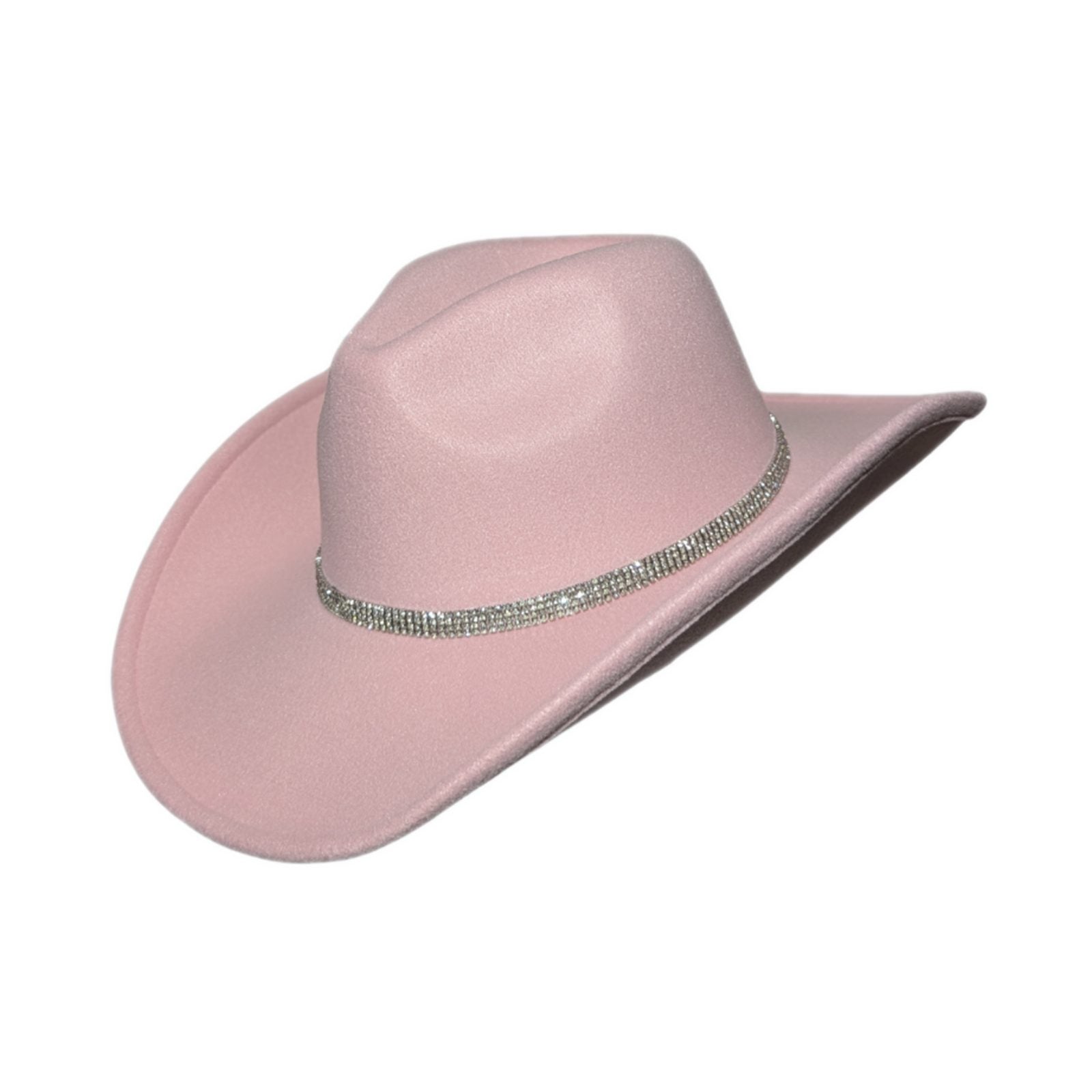Pink Studded Designer Band Cowboy Hat
